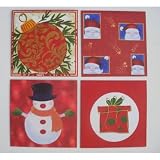 Pack of 4 Christmas Gift Wrappers for CD`s (Compact Discs)