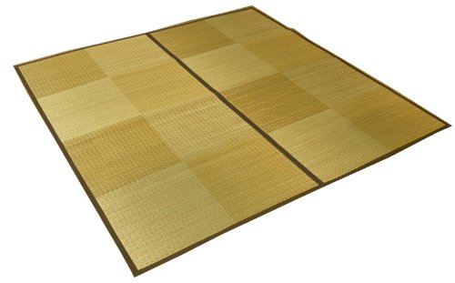 い草花ござ 『DXピア』 ブラウン 江戸間2畳(約174×174cm)フェルト付き(#4304502) 