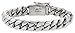 Gent's Sterling Silver 1/2" (12 mm) Wide, Hand Made Cuban Link Bracelet,