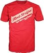Mens Red Stripe Beer Happy T-shirt
