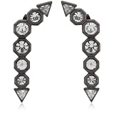 House Of Harlow 1960 Gunmetal Drop Earrings