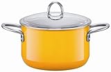 Silit 3-3/4-Quart High Casserole with Lid, Crazy Yellow