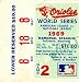 Orioles World Series 1969 Game 2 Sec.8 Row.18 Seat.8 Baseball Ticket Stubs