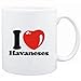 Mug White " I LOVE Havaneses " Dogs