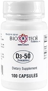 BioTech Pharmacal D3-50 (50,000 IU) 100 (FFP)