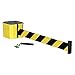 Visiontron - WM412YW20-BYD-RE - Wall Mounted Retractable Belt Barrier, Black and Yellow Diagonal Striped