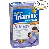 Search : Triaminic Allergy Thin Strips, Grape Flavored, 14-Count Strips (Pack of 2)