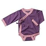Baby Soy All-Natural Kimono Bodysuit, Eggplant, 6-12 Months