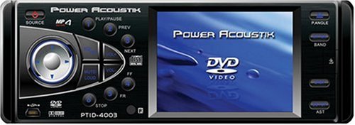 Power Acoustik PTID-4003 3.6-Inch In-Dash Monitor with DVD and AM/FM