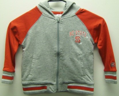 Buy North Carolina State Toddler Full Zip Hooded Fleece by Colosseum
