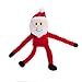 ZippyPaws Holiday Crinkle - Squeaky Plush Dog Toy (Santa, Small)
