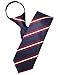H2H Mens Casual Comfortable Zipper Stripe Patterned Fashion Neck Tie