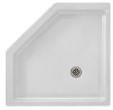 Swanstone SS-36NEO-010 36-Inch by 36-Inch by 5-1/2-Inch Neo Angle Shower Floor, White Finish