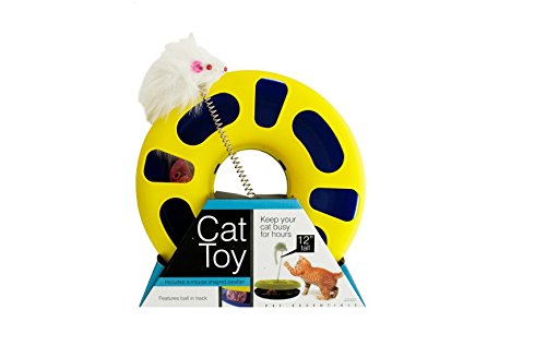 Bulk buys od386-1 ball track cat toy with mouse swatter