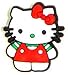 Sports : Katze mit roter Schleife - cat red, style your Crocs