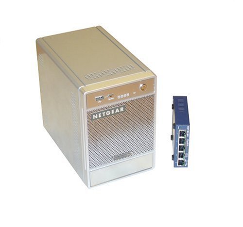Netgear RND4425-100EUS ReadyNAS NV+ 1TB (4x250 GB) Festplatte Gigabit Desktop Server