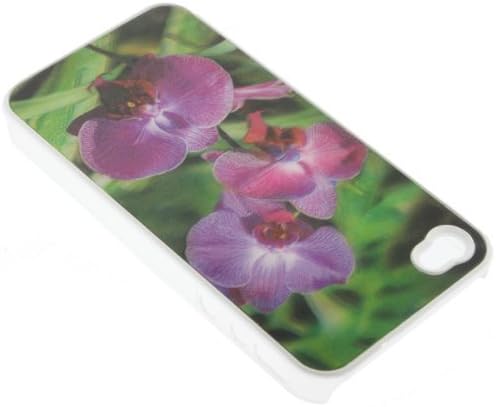 Orchid 3D Illusion Hologram Snap on Design Case Hard Case Skin Cover Faceplate for Apple Iphone 4 4S