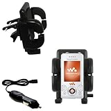 Sony Ericsson Z750a Auto Vent Holder with Car Charger - Uses Gomadic TipExchange