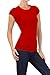 BLVD Women's Basic Solid Round Neck Tee
