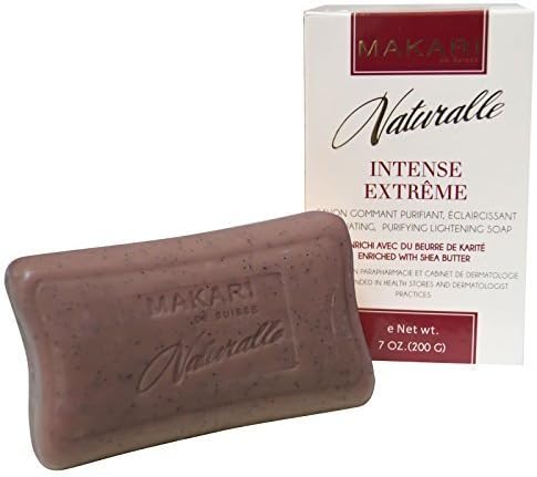MAKARI NATURALLE INTENSE EXTREME LIGHTENING EXFOLIATING PURIFYING SOAP ENRICHED WITH SHEA BUTTER, 7.0 OZ. Sun protection , Prevents wrinkles and fine lines - Anti aging by jenicalimited