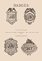 Badges 28x42 Giclee on Canvas - Prints - 06869-8CG28