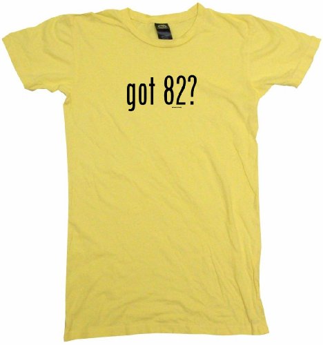 got 82? Women's Tee Shirt XL-Yellow Babydoll (petite fit)