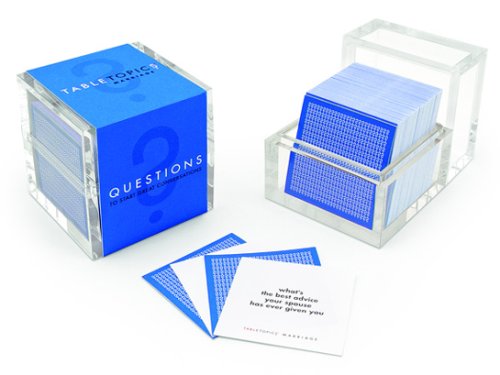 Childrens Toyshop  Sporting Goods : Table Topics Conversation Cards - Couples Edition (Blue)