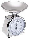 Salter Large Analogue Scale with Stainless Steel Bowl, Chrome