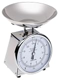 Salter Large Analogue Scale with Stainless Steel Bowl, Chrome