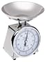 Salter Large Analogue Scale with Stainless Steel Bowl, Chrome