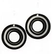 Earrings: One Piece Carved Dangle
