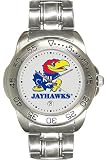 Kansas Jayhawks- (University of) Mens Sports Steel Watch