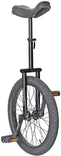 24 inch Black Flat Top Unicycle by Sun