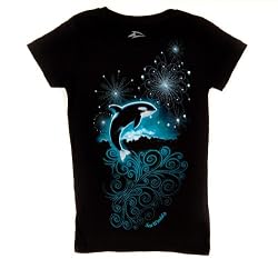 Shamu Fireworks Black Junior Tee