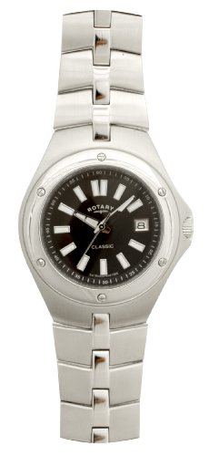 Rotary Gents Steel Waterproof Quartz Bracelet Watch