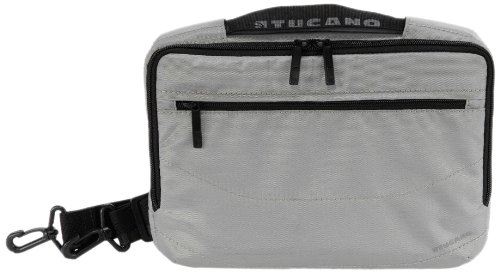 Tucano Mini-Notebook Wallet: Tasche f&uuml;r Netbooks, DVD-Player bis 25,4 cm (10 Zoll), silbergrau