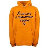 NCAA adidas Notre Dame Fighting Irish Gold Play It Like A Champ Core Pullover Hoodie Sweatshirt