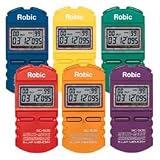 Robic 505 Stopwatch (Black) - Quantity of 2