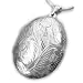 Huge Sterling Silver Near 2" Large Oval Locket Pendant