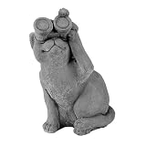 Birdwatching Cat - Weathered Bronze