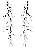 Produkt-Bild: Dekor-Set "Lightning", PVC-Aufkleber Gr&ouml;&szlig;e ca. 24 x 8 cm paarweise gepackt