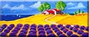Solo Goya - Keilrahmen mit Malvorlage Provence, 70x30 cm