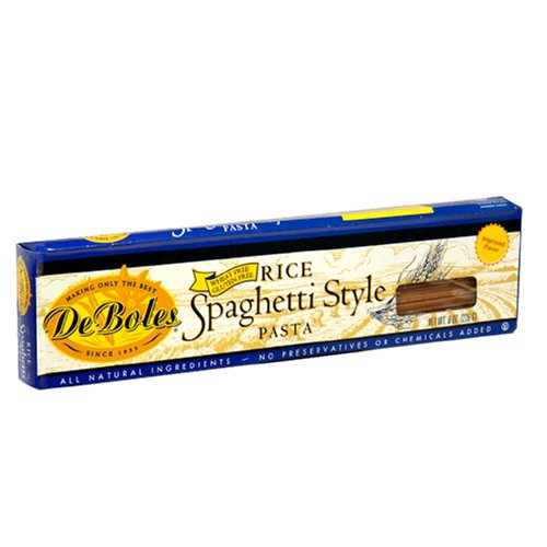 De Boles Pasta Rice Spaghetti, 8-Ounce Boxes (Pack of 12)