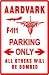 F-111 AARDVARK PARKING military fighter sign