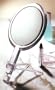 Floxite Fl-10h 10x Hand Held 2-sided Mirror with Stand, Clear
