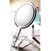 Floxite Fl-10h 10x Hand Held 2-sided Mirror with Stand, Clear