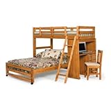 Woodcrest Heartland Twin over Full Student Loft Bed - WCM330