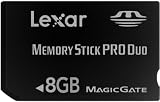 Lexar Platinum II 8GB Memory Stick Pro Duo Flash Memory Card LMSPD8GBBSBNA