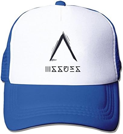 BYPGLT Issues Logo Adjustable Printing Mesh Cap Snapback Unisex Custom Hats Blue