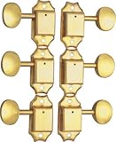 Kluson 3x3 Tuning Machines Casino Gold Tuning Pegs for Acoustic or Electric Guitar